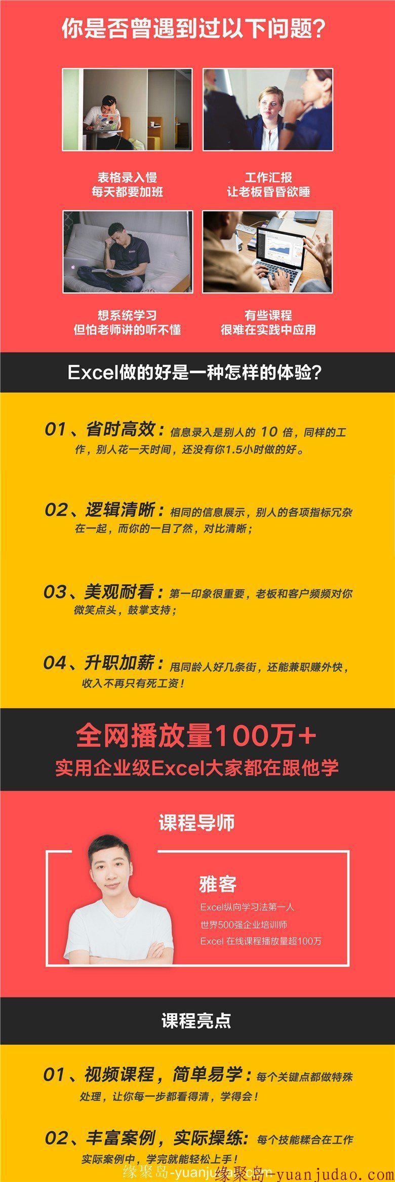 实现Excel小白到高手的进阶只需要36节课