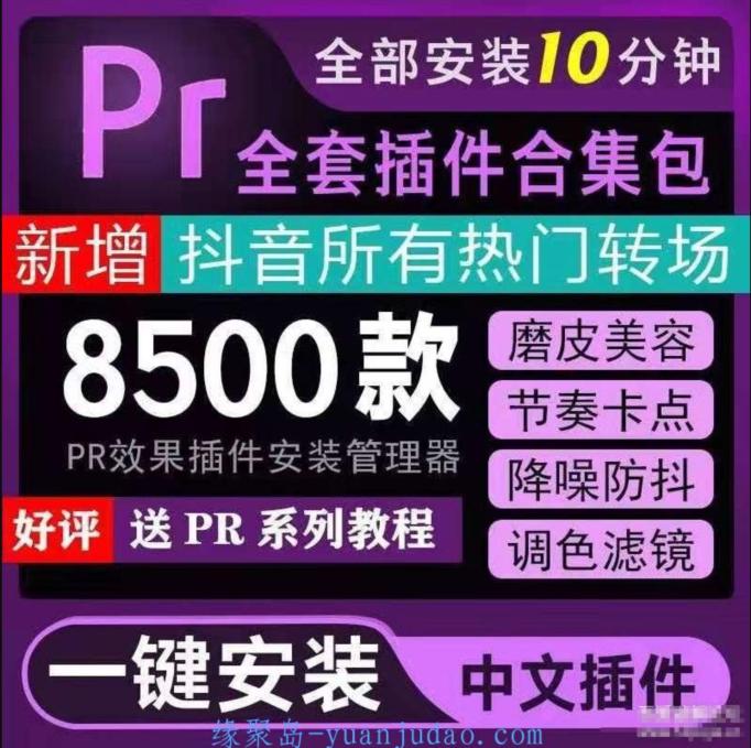 pr全套插件一键安装包加视频教程|Adobe Premiere全套插件一键安装包