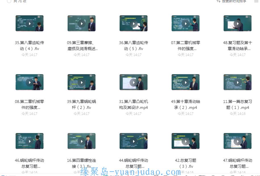 关于机械设计的课程