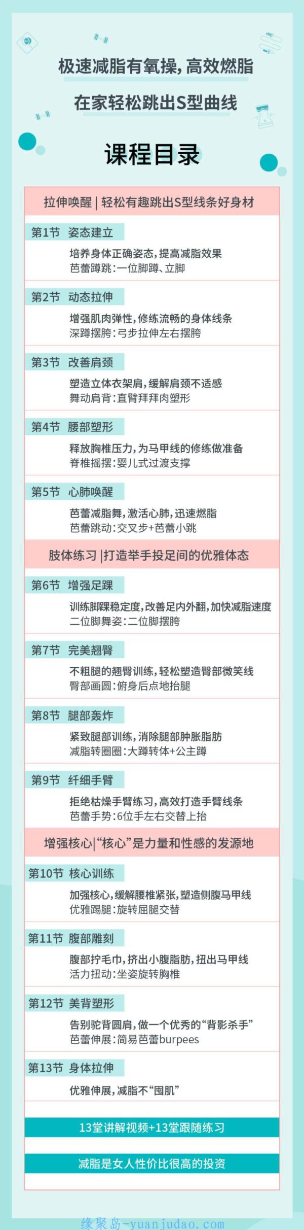 极速减脂有氧操，高效燃脂甩掉赘肉，还你苗条身材