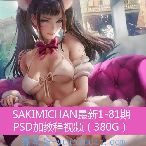 sakimichan最新1-81期 psd加教程视频（380G）
