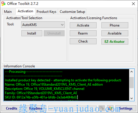 Microsoft Toolkit v2.7.2，Microsoft产品KMS激活方案工具